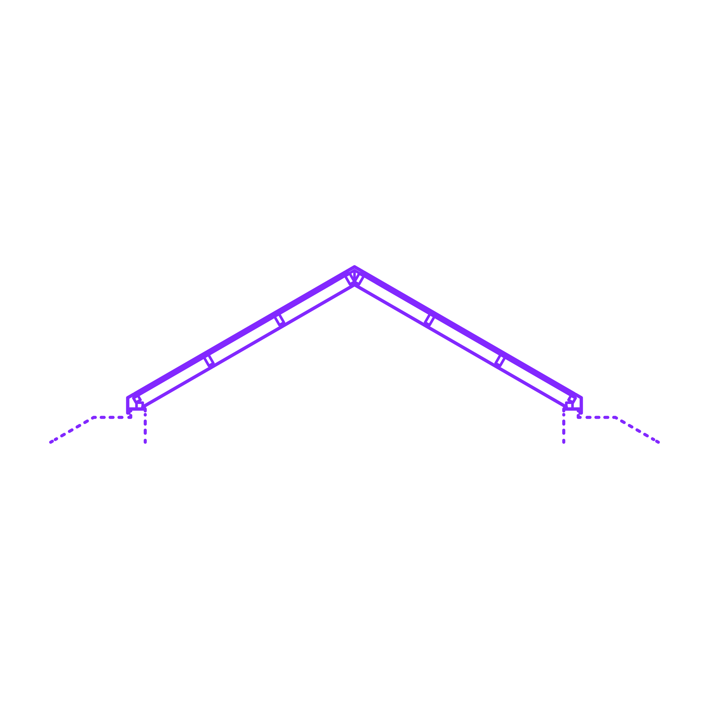 Buildings Skylights Pitched Ridge 30 Degree Outline Svg File Free Vectors